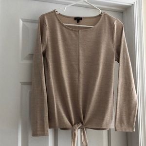 Talbots light sweater with a cute tie front